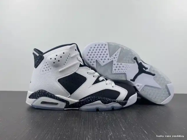 Rep Husky Retro 6 384664-101 Oreo Jordan 0428
